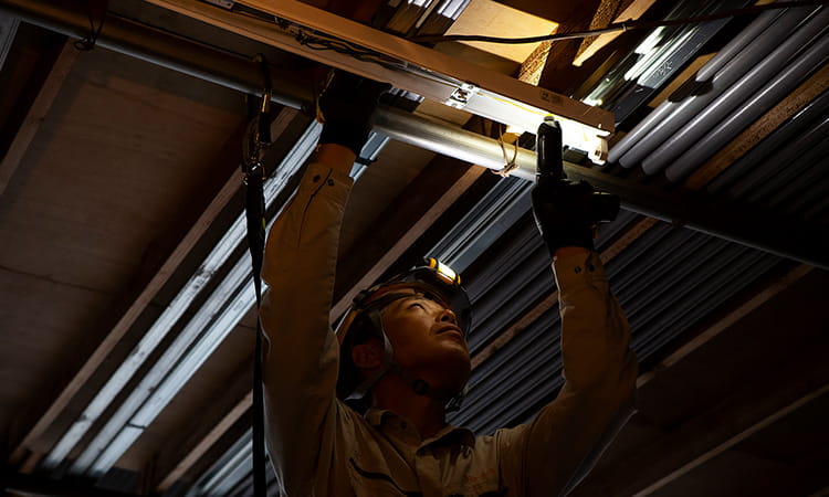 写真：電気設備工事