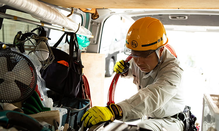 写真：電気設備工事