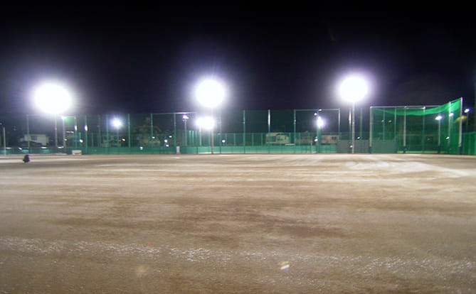 写真:都立町田高等学校グランド整備電気設備工事 施工実績1
