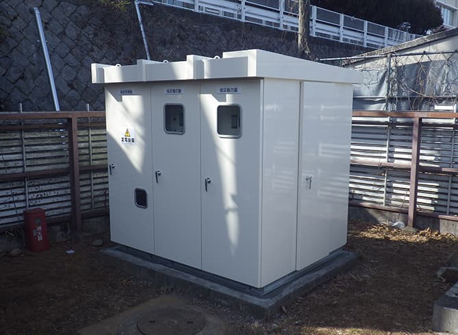 写真:町田市大賀藕絲館改修電気設備工事